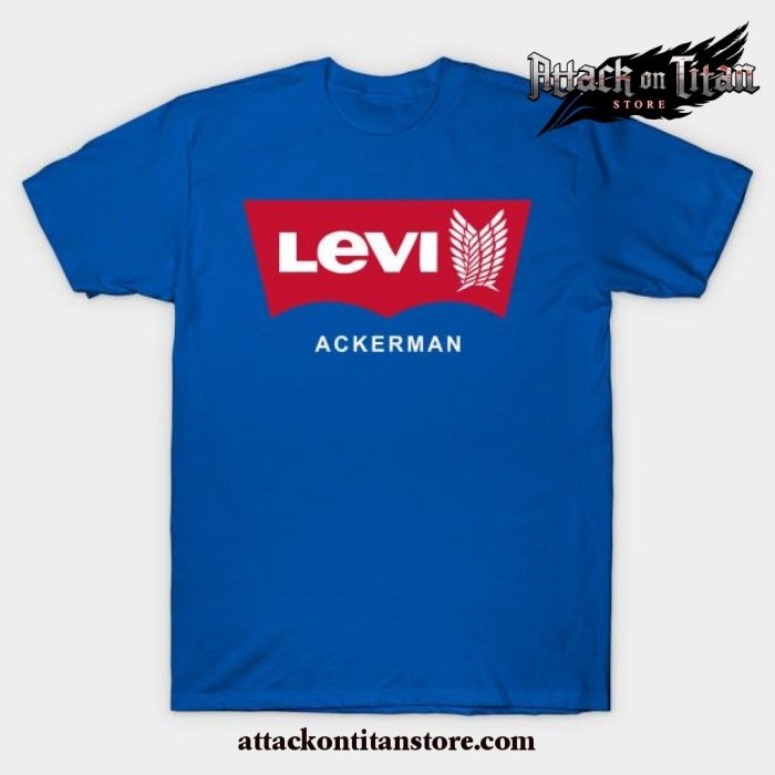 Levi Ackerman T-Shirt Blue / S