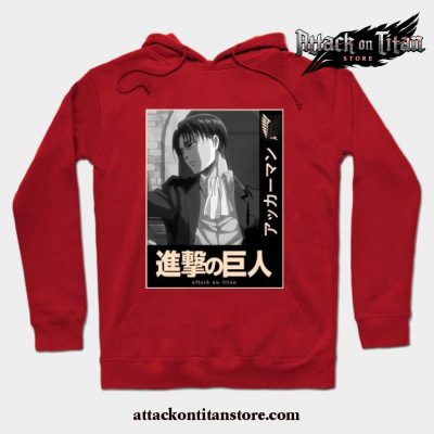 Levi Aot Hoodie Red / S