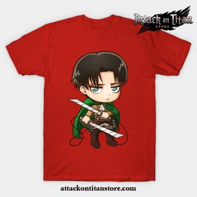 Levi - Attack On Titan T-Shirt Red / S