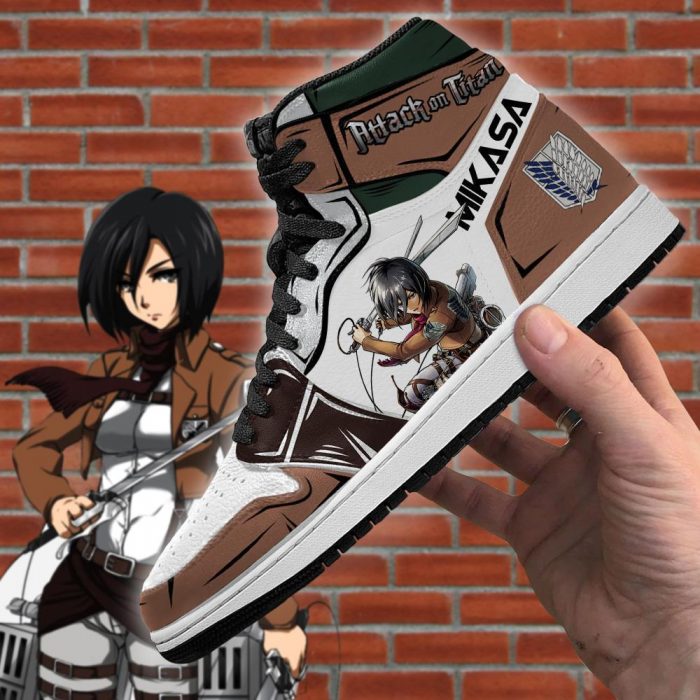 mikasa ackerman jordan sneakers attack on titan anime sneakers gearanime 4 - Attack On Titan Store