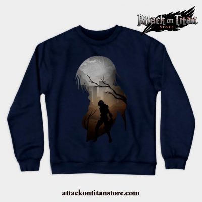Mikasa Aot Crewneck Sweatshirt Navy Blue / S