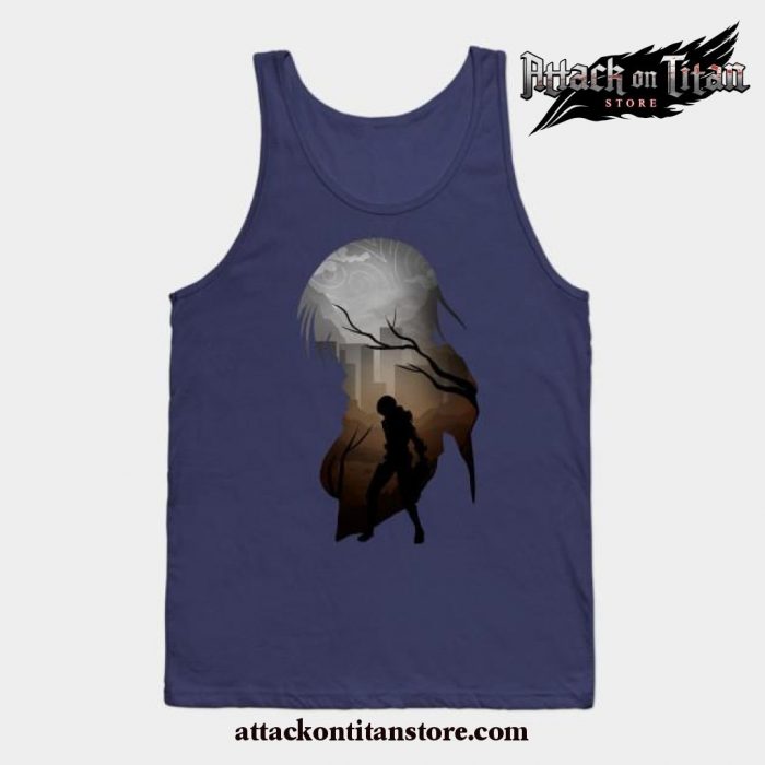 Mikasa Aot Tank Top Navy Blue / S