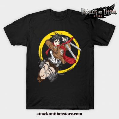 Mikasa - Attack On Titan T-Shirt Black / S