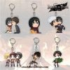 New Arrival Attack On Titan Keychain Plated