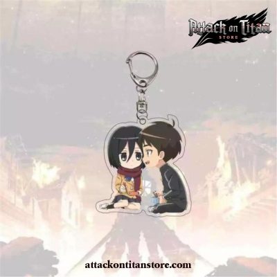 New Arrival Attack On Titan Keychain Plated Style 2