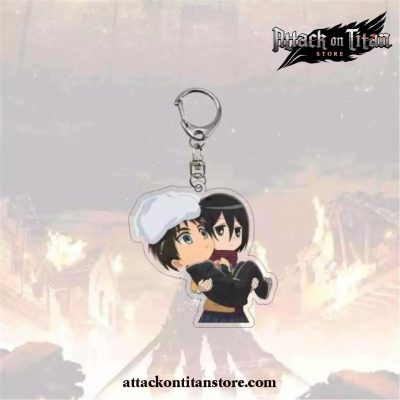 New Arrival Attack On Titan Keychain Plated Style 3