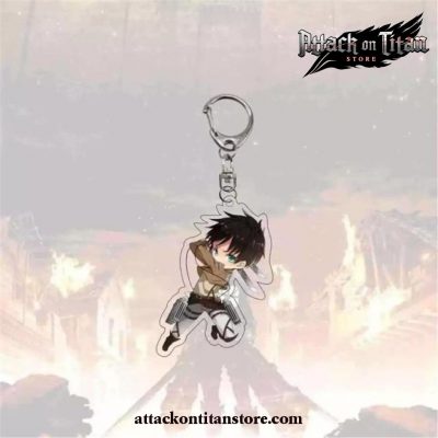 New Arrival Attack On Titan Keychain Plated Style 5