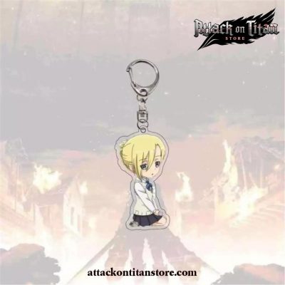 New Arrival Attack On Titan Keychain Plated Style 7