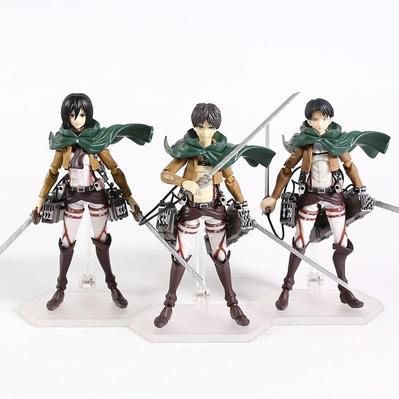 Anime Attack on Titan Mikasa PVC Action Figure Collect Figurine  Gift 15CM NEW 