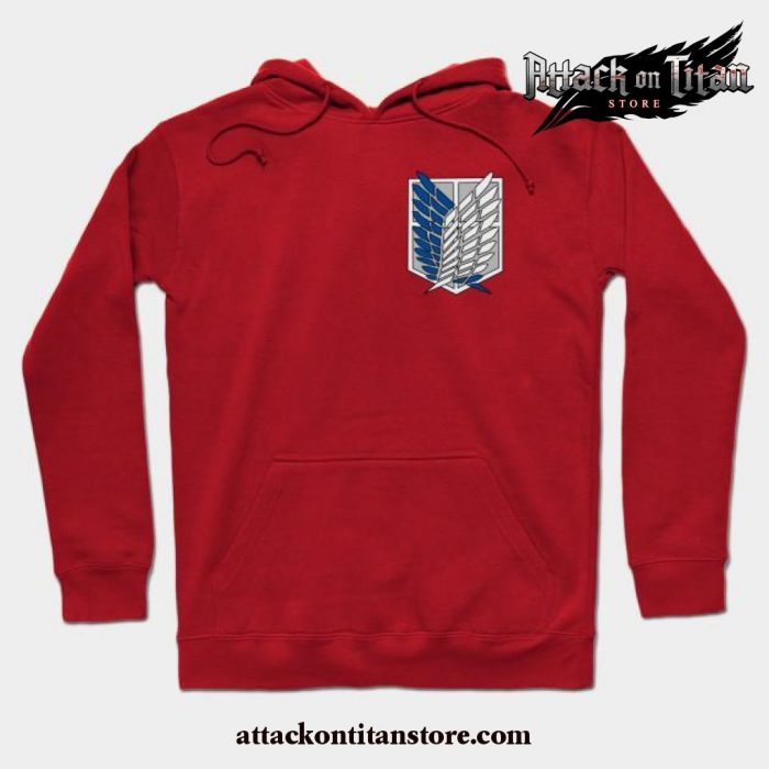 The Survey Corps Hoodie Red / S
