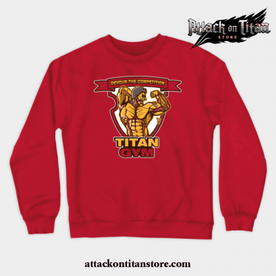 Titan Gym Crewneck Sweatshirt Red / S