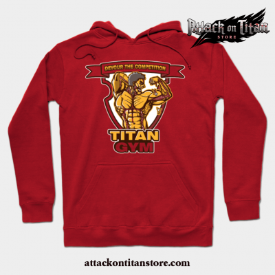 Titan Gym Hoodie Red / S