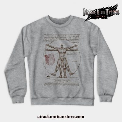 Vitruvian Titan Crewneck Sweatshirt Gray / S