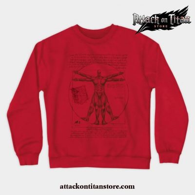 Vitruvian Titan Crewneck Sweatshirt Red / S