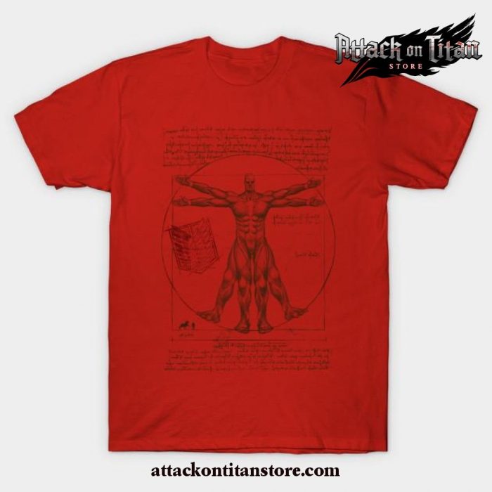 Vitruvian Titan T-Shirt Red / S