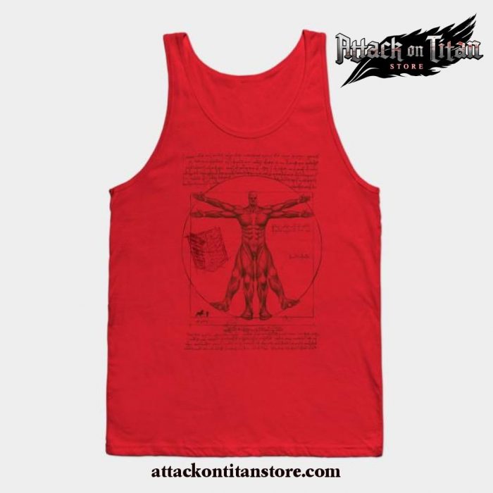 Vitruvian Titan Tank Top Red / S