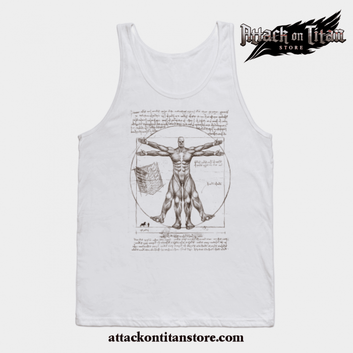 Vitruvian Titan Tank Top White / S