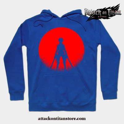 Yeager Silhouette Attack Hoodie Blue / S
