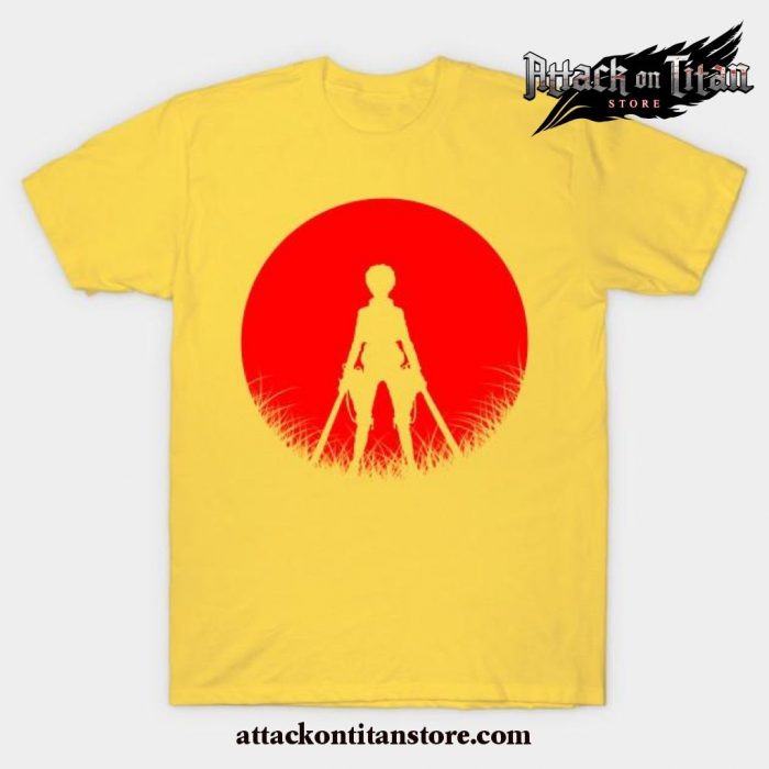 Yeager Silhouette Attack T-Shirt Yellow / S