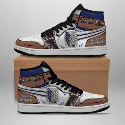 Attack On Titan Scout Regiment Jordan Sneakers - Attack On Titan Store